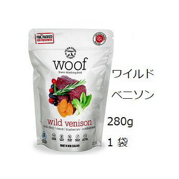 Woof ワフ フリーズドライ ワイルドベニソン 280g