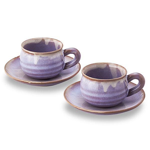 楽天市場】萩の雫 珈琲 ペア 化粧箱付 萩焼 はぎやき { カップ