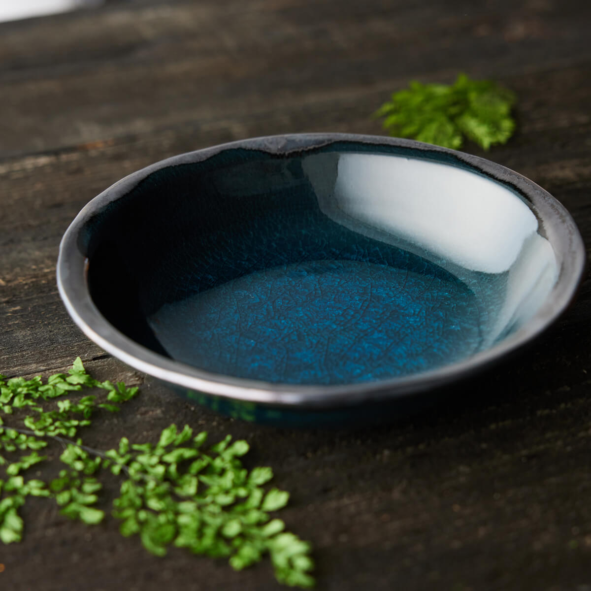 raawii omar 皿　食器　器　作家もの　北欧　ブルー　青 Blue（Rikizo） 食器 お皿 おしゃれ 北欧 カフェ風 ターコイズ 日本製