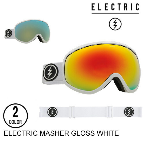 ELECTRIC エレクトリックゴーグル ジャパンフィット MASHER GLOSS WHITE 【2色】スノーボード ゴーグル [セ]