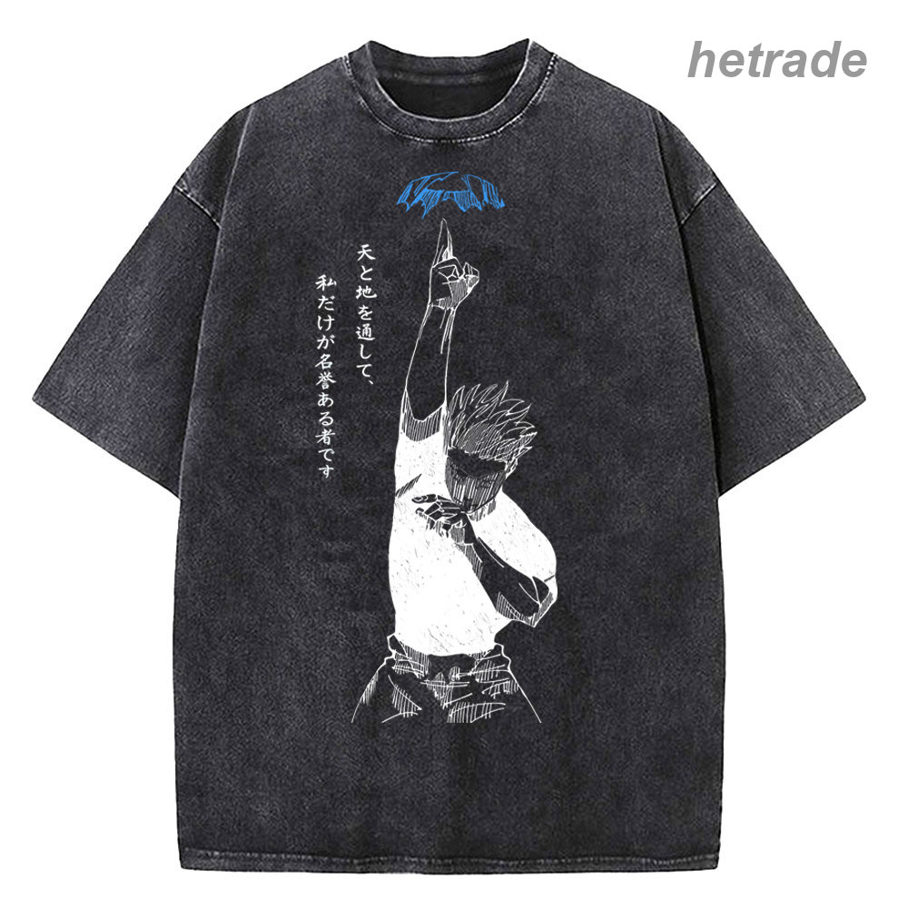 Satoru Gojo Jujutsu Kaisen T-shirts for men and women, vintage cotton t-shirts, streetwear t-shirts, women's clothing, summer short-sleeved t-shirts, women's clothing, streetwear t-shirts, vintage cotton t-shirts.