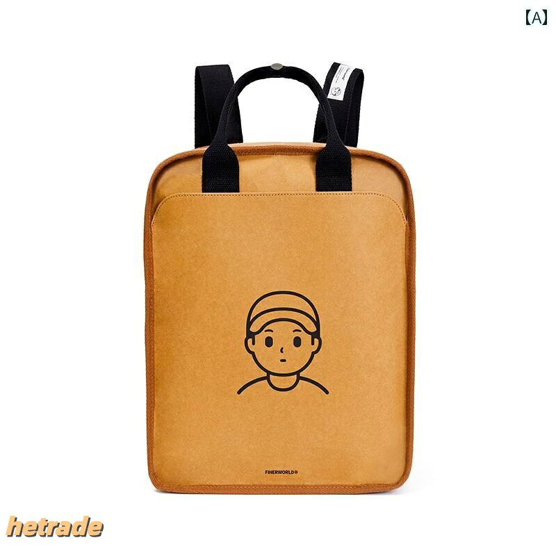背嚢 レディース メンズ 好一対 今めかしい 鞄 うしろ側容器に並べる 手工芸品 紙 レトロ 真四角 学院