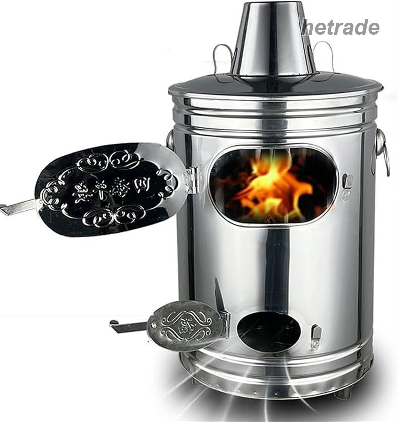 燃焼させる炉 燃焼させる器 小型 燃焼させる炉ステンレス鋼製 落ち葉燃焼させる炉 無煙 身寄り用 耐蝕性 耐熱 ステンレス鋼