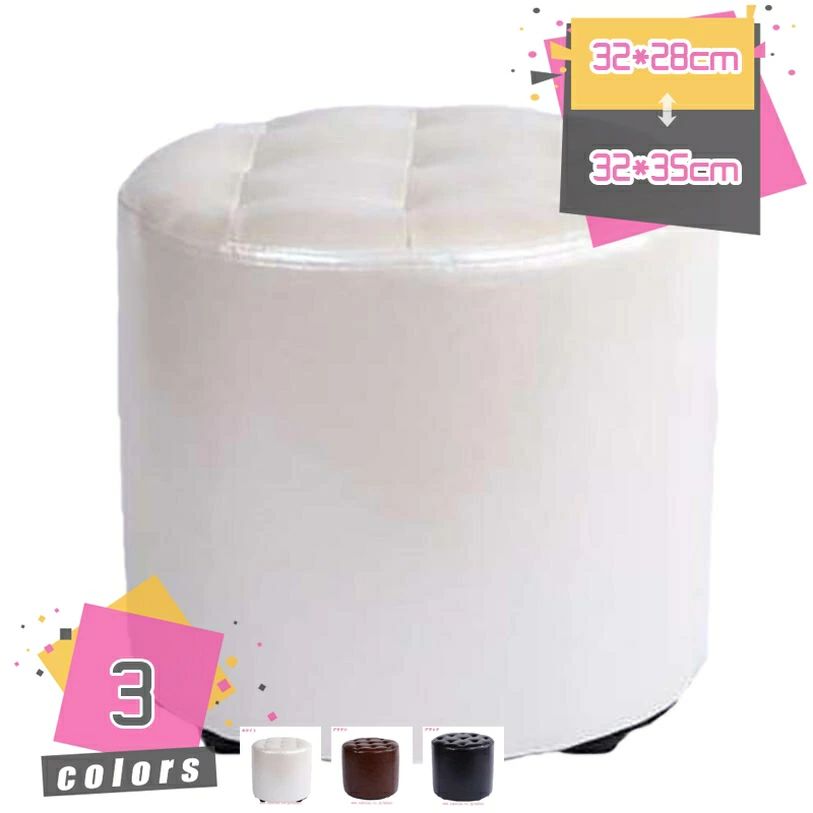 キューブスツール ロビーチェア PVCレザー 腰掛け椅子 直径35×高さ28cm スツール 正方形 丸い 椅子 イス チェア オットマン 足置き オ