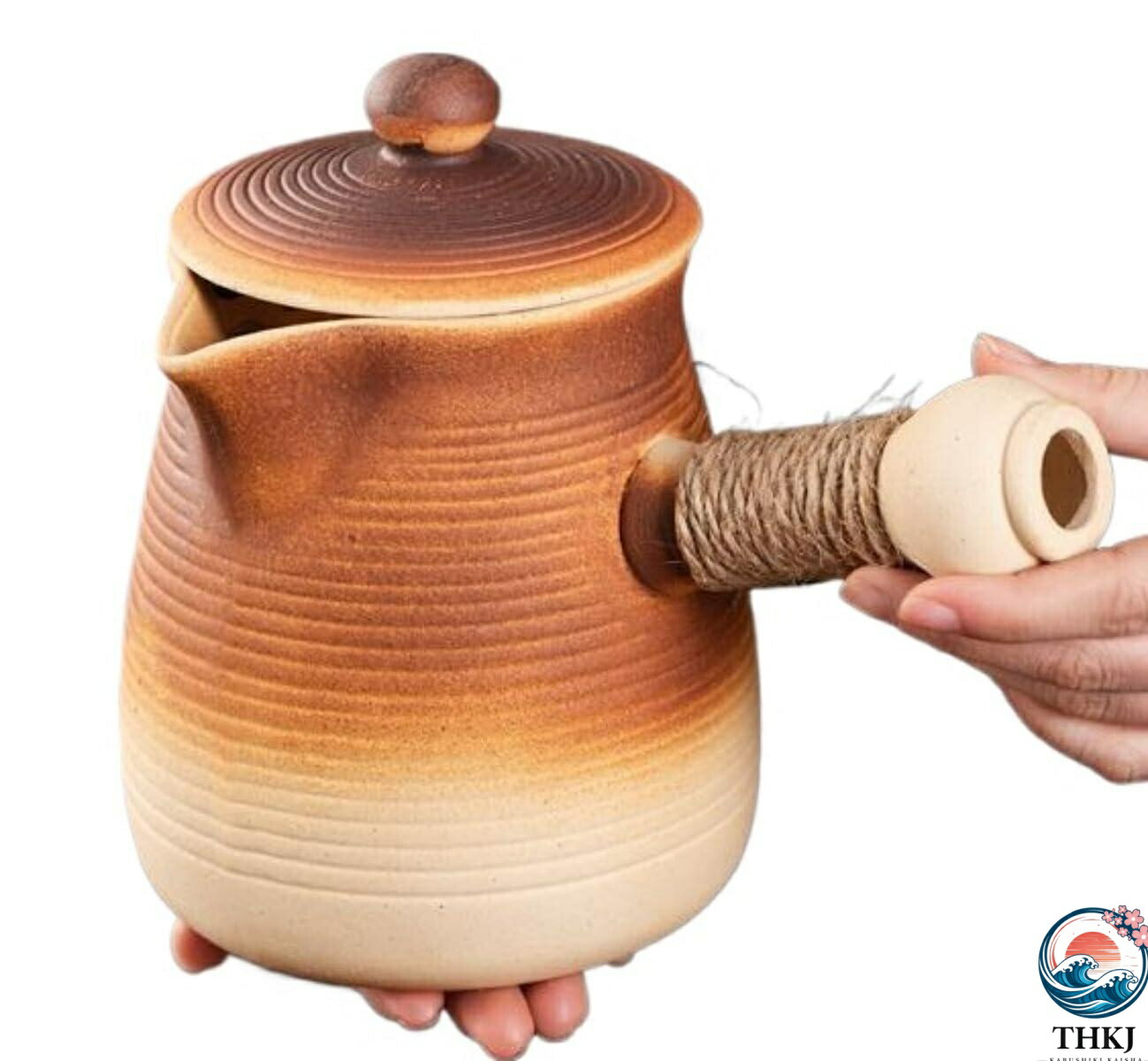 陶のやかん ケトル大容量 湯沸かし 洗いやすい 耐熱陶器 お茶ポット陶器 ポットト ティーインフューザー 沸騰したお湯用 ルーズリーフテ