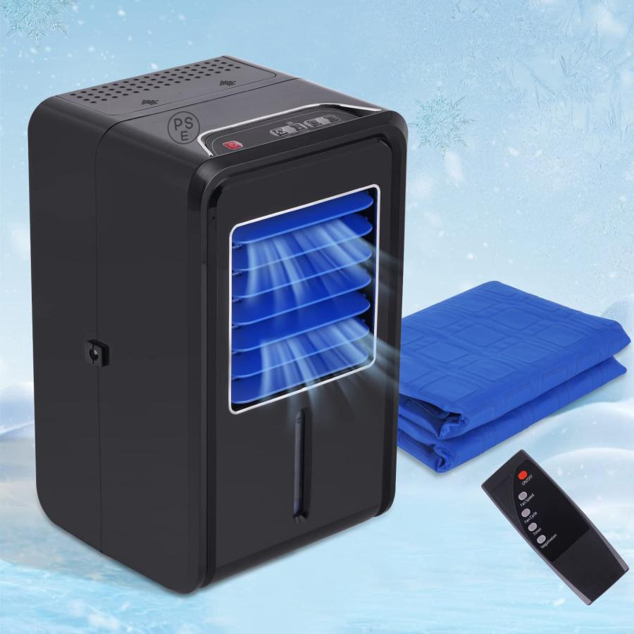 水冷マット 冷却マット 電気 冷水循環マット 冷感ひんやりマットレス 160×70cm アイスマット リモコン操作可能 予備ウォータープラグ付