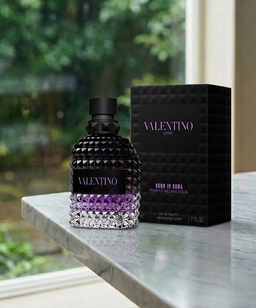 2026/04/15 発売 VALENTINO BEAUTY ヴァレンティノ ビューティ ヴァレンティノ　ウオモ　ボーン イン ローマ　パープルメランコリア　オードトワレ 50mL・100mL／フレグランス