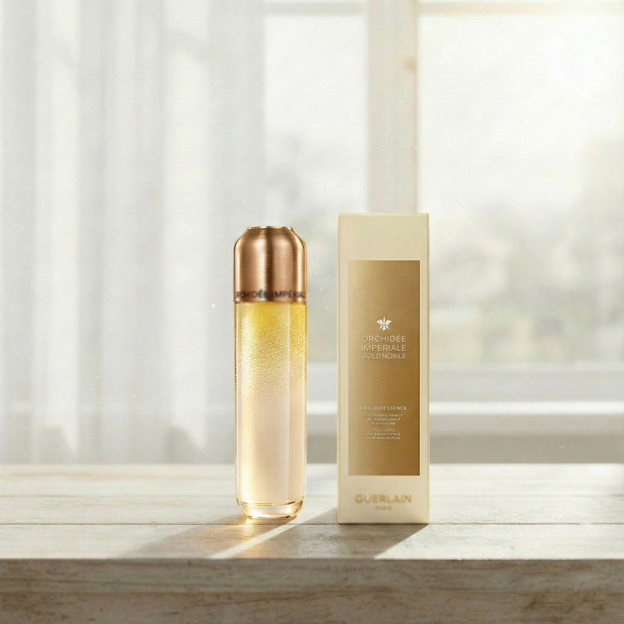 GUERLAIN（GUERLAIN） オーキデ アンペリアル ゴールドノビレ ザ ゴールデッセンス 置き目ション 140mL／かざり付ける水