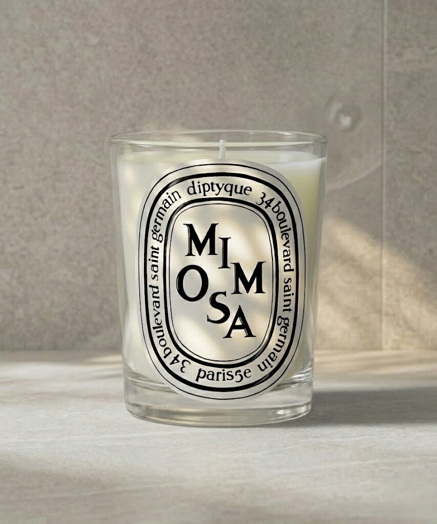 ディプティック（diptyque） クラシック キャンドル ミモザ 190g／燃焼時間約50時間／キャンドル