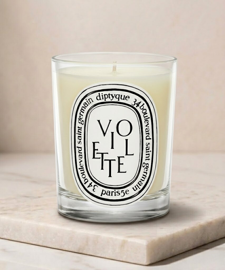 ディプティック（diptyque） クラシック キャンドル ヴィオレット 190g／燃焼時間約50時間／キャンドル