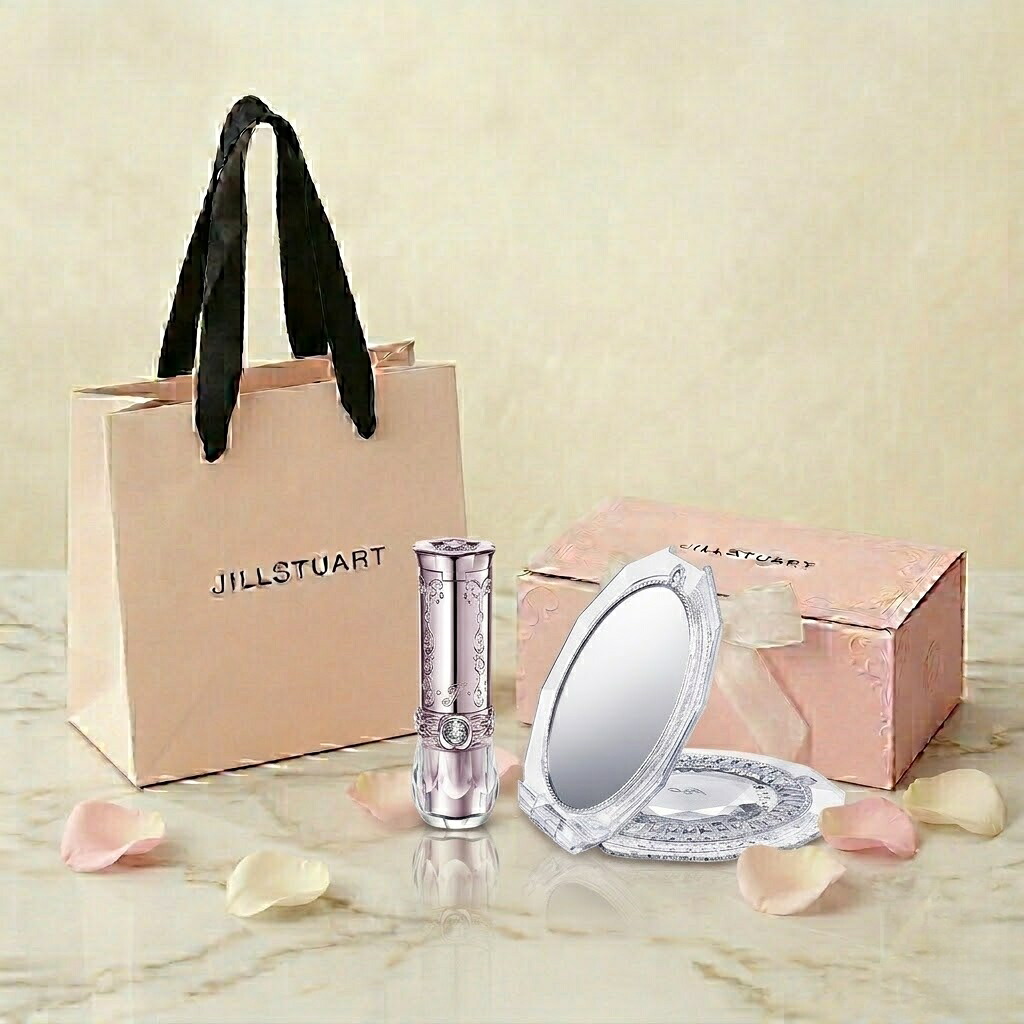 ラッピング済 JILL STUART ジルスチュアート リップブロッサムバーム＆コンパクトミラーIVセット 誕生日 プレゼント ギフト ショッパー付き 贈り物
