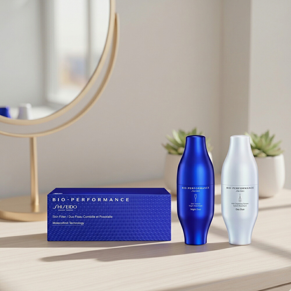 SHISEIDO(資生堂) ビオパフォーマンス スキンフィラー 足つき1 ・SHISEIDO ビオパフォーマンス インフィル セ子ヒツジ（30mL／夜用美容液） 足つき2 ・SHISEIDO ビオパフォーマンス フルエクスパンション セ子ヒツジ（30mL／朝用美容液）
