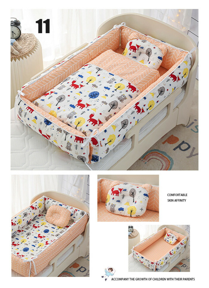 最適な材料 ベビーベッド ベッドインベッド 添い寝新生児用添い寝ベッド 布団 枕 3点セッ 全日本送料無料