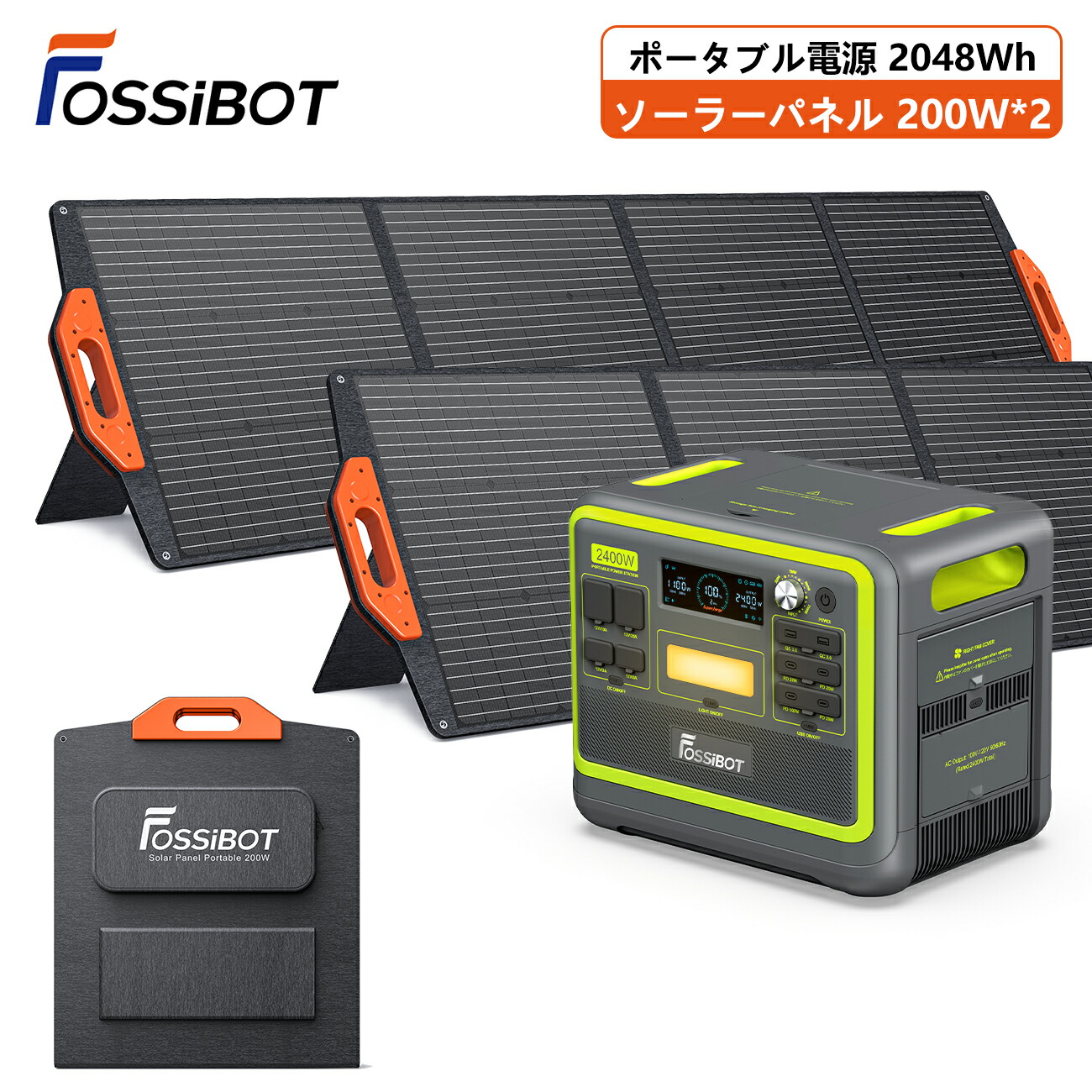 新品　TALLPOWER ポータブル電源 2400W 大容量 2160Wh/675000mAh リン酸鉄リチウム電池採用 1.5時間満充電 AC2400W(瞬間最大4800W) Amazon.co.jp: TALLPOWER ポータブル電源 2400W 大容量 2160Wh