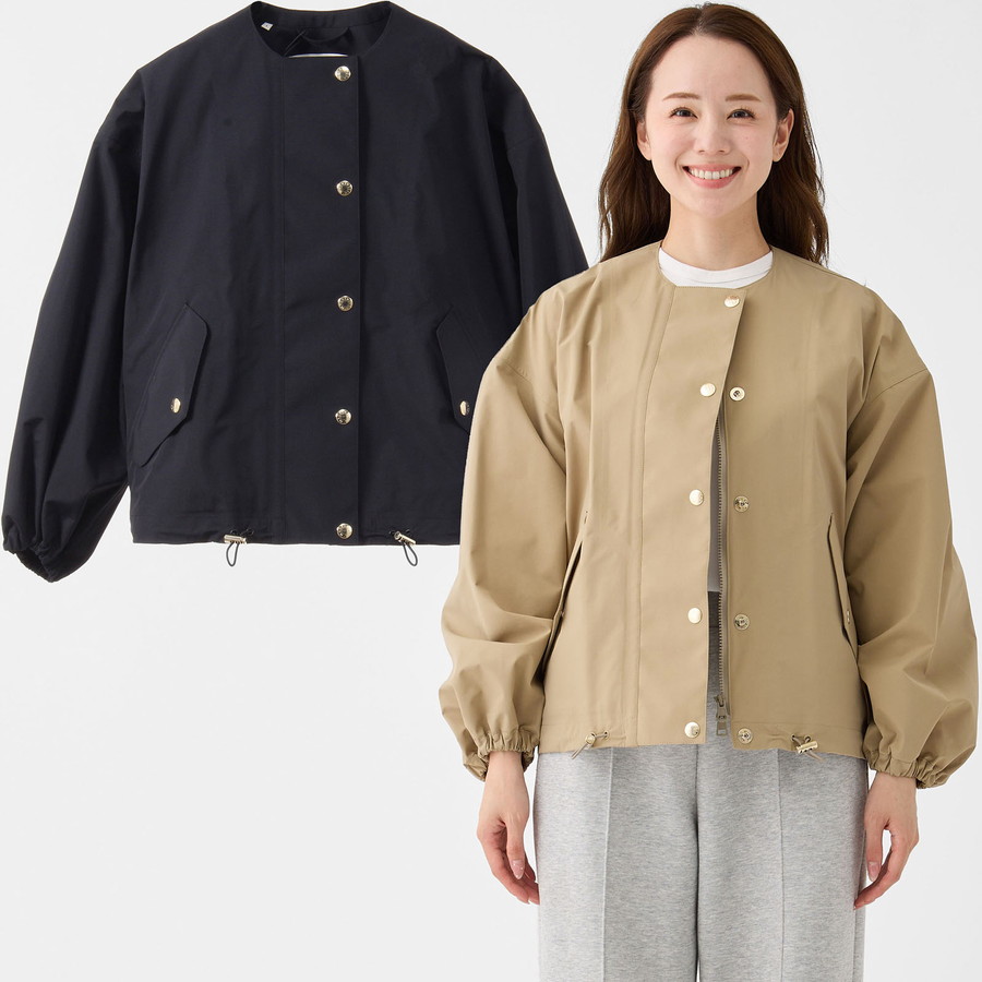 マッキントッシュ レディース ウェザーテックスカイノーカラーショートジャケット Weather Tec Skye No Collar Short Jacket L261HI1072ULDB Mackintosh ノーカラー ジャケット ブルゾン