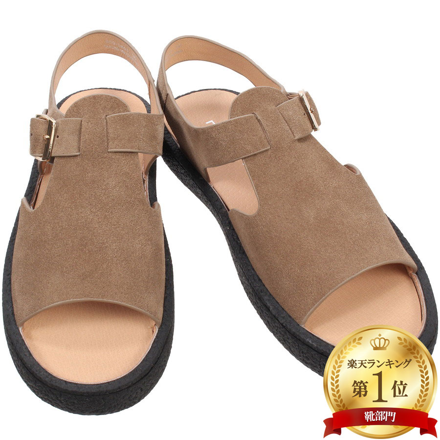 モヒ レディース スエード 幅広Tストラップサンダル ビジョン Mohi Wide TStrap Sandals Vision 2-609-2601-AF ストラップ サンダル モカ｜GLOBER 10,579円