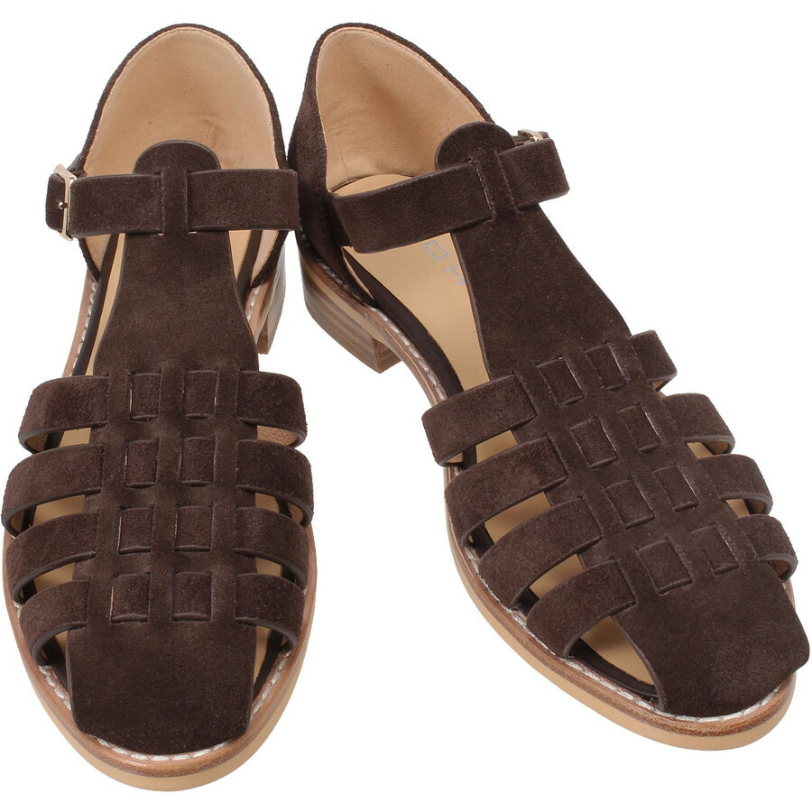 モヒ レディース 踵ありグルカサンダル マロン Mohi Gurkha Sandals Marron 2-6078-8-AF 同盟罷業さあ美 グルカ サンダル 赤銅色