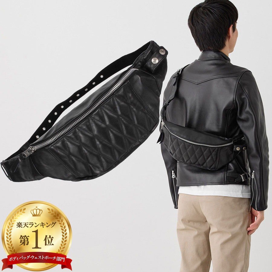 打つこと パデッド 上半身御徒面子 Padded Body Bag 7825976008 Schott メンズ 上半身 ショルダーバッグ 肩部 Mens 父の日 差し上げ物 差し上げ物
