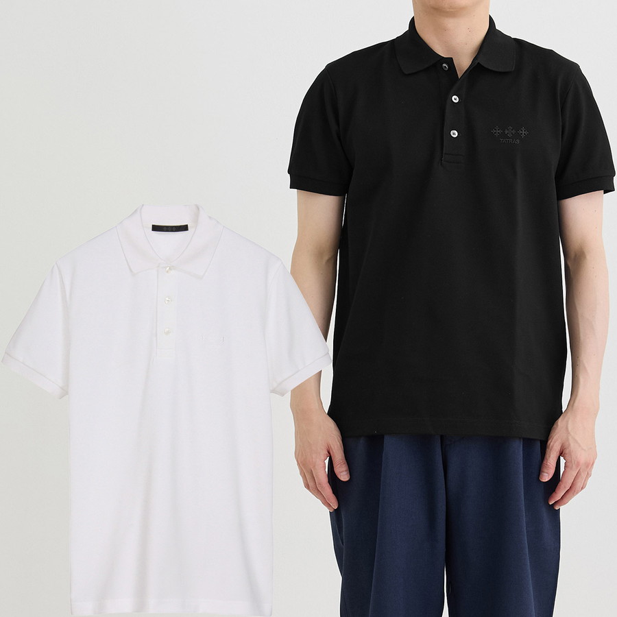 ハンサム度アップ【TATRAS】MIBEILO モックネックTシャツ ハンサム度アップ【TATRAS】MIBEILO モックネックTシャツ