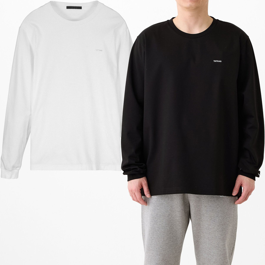 タトラス Tシャツ シカード Sicado Mckz0054083588 Tatras 長袖Tシャツ クルーネック ロンT 長袖 カットソー 無地 メンズ