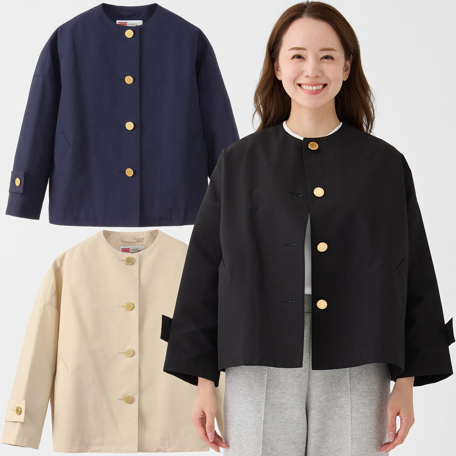 トラディショナルウェザーウェア レディース 厚地の外套 マールトンノーカラーショート Malton No Collar Short L261KGFCO0466RO Traditional Weatherwear 否色つや 上衣