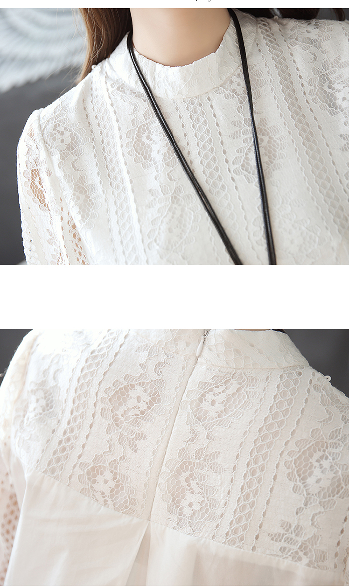 楽天市場 限定セール2580円 2380円 送料無料 チュニック ワンピース ロングシャツ シャツ 白シャツ ブラウス レディース 春夏 シャツワンピ レース 切替 シャツワンピース 体型カバー 着痩せ おしゃれ 女性らしい 白 ホワイト Soomoo