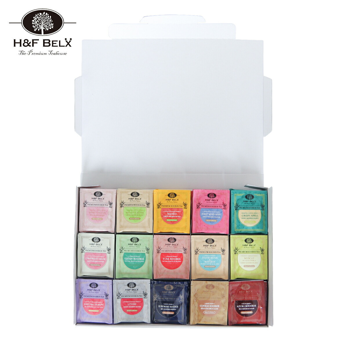 メール便対象 ルイボス90包アソート 1 5g 10種 9包 ルイボスティー ルイボス茶 お茶 茶葉 個装 個包装 タグ付き プチギフト ラッピング プレゼント お試し H F Belx エイチアンドエフベルクス M便 1 1 送料無料 90包 10種類 フォレストベリー 甘い香り