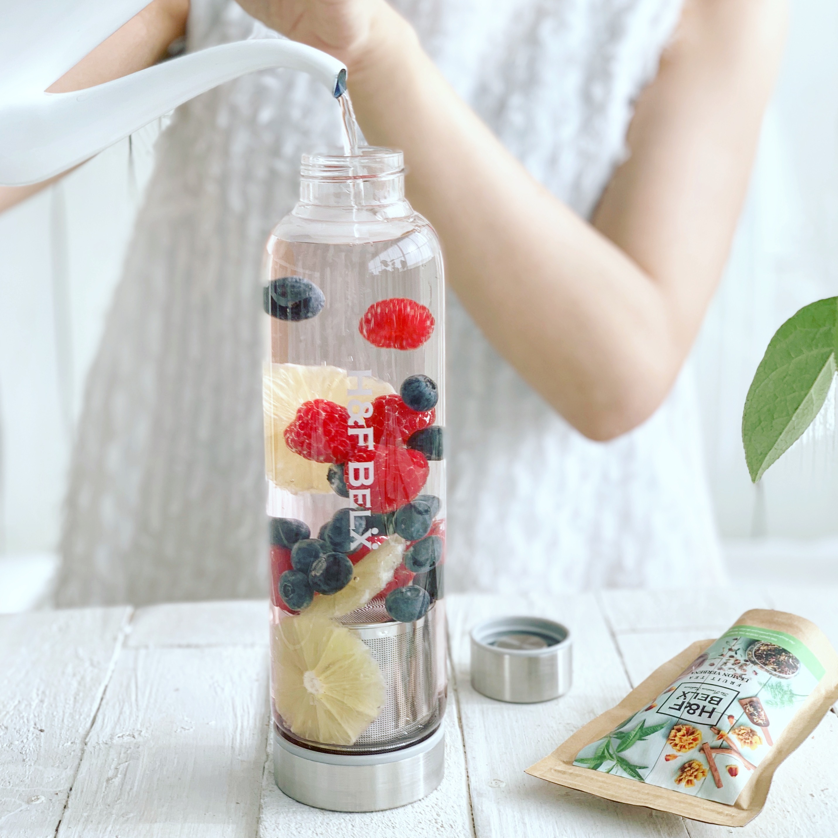 楽天市場 ガラスタンブラー M 550mlボトルカバー プレゼント セット 大容量 ガラス クリア 透明 水筒 オシャレ H F Belx エイチアンドエフ ベルクス ルイボス ノンカフェイン専門店