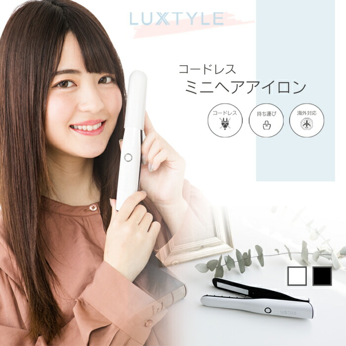 ミニ ヘアアイロン ピンク ストレートカール2Way 髪セット 小型 通販