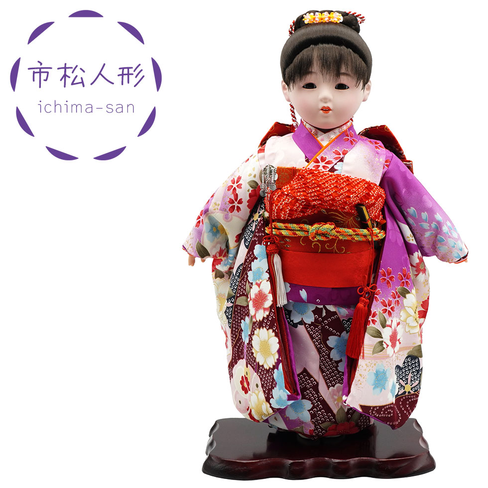 かわいいイマドキの市松人形 13号 ポニーテール 15-10　いちまさん/ひなまつり/雛人形/ひな人形/雛祭り/初節句/お祝い