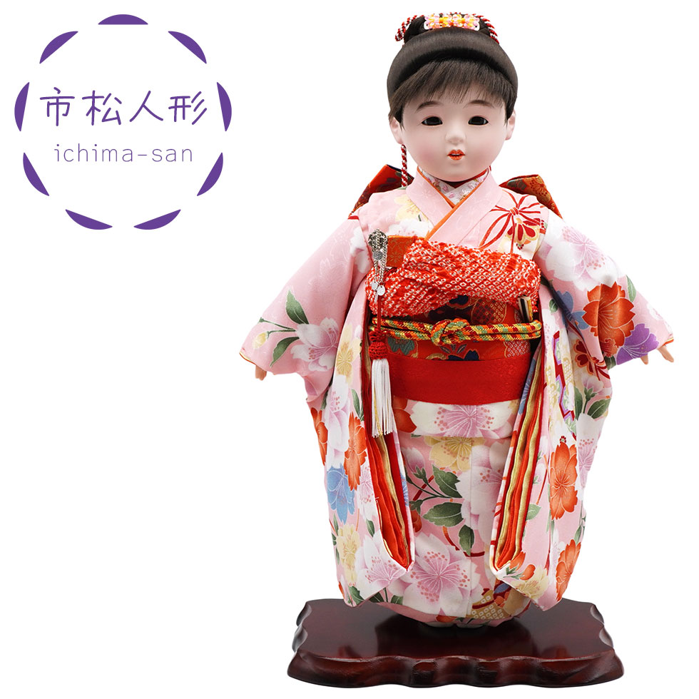 かわいいイマドキの市松人形 13号 ポニーテール 8-21　いちまさん/ひなまつり/雛人形/ひな人形/雛祭り/初節句/お祝い｜ハローガーデン