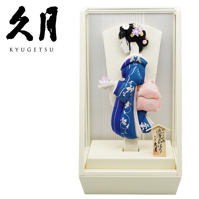 【楽天出店23周年 感謝価格！】久月作 10号 白露 浪漫のかほり羽子板 アクリルケース飾り アイボリー　正月飾り/女の子/女児/お祝い/節句/コンパクト/初正月/東京 久月