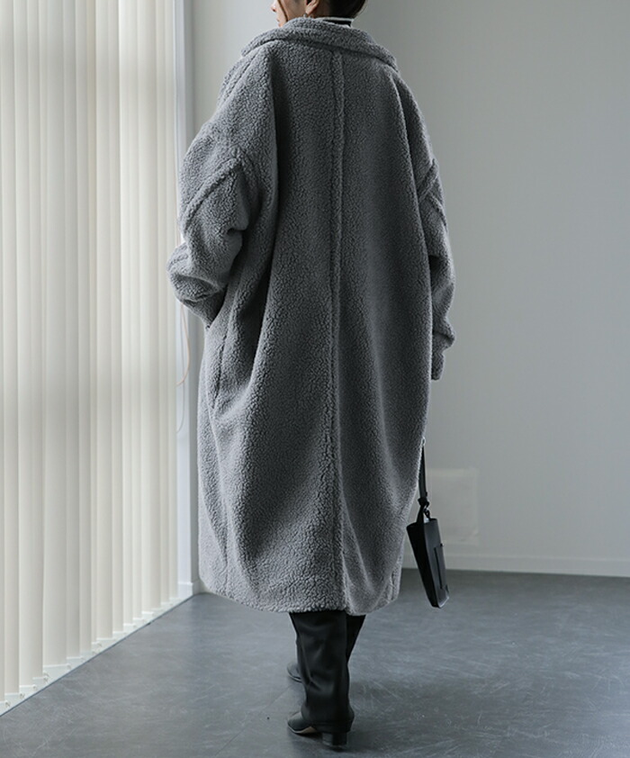 【再値下げ】KARRY ボア ロングコート グレー 再値下げ】KARRY ボア ロングコート グレー ボアコート ロング」に該当