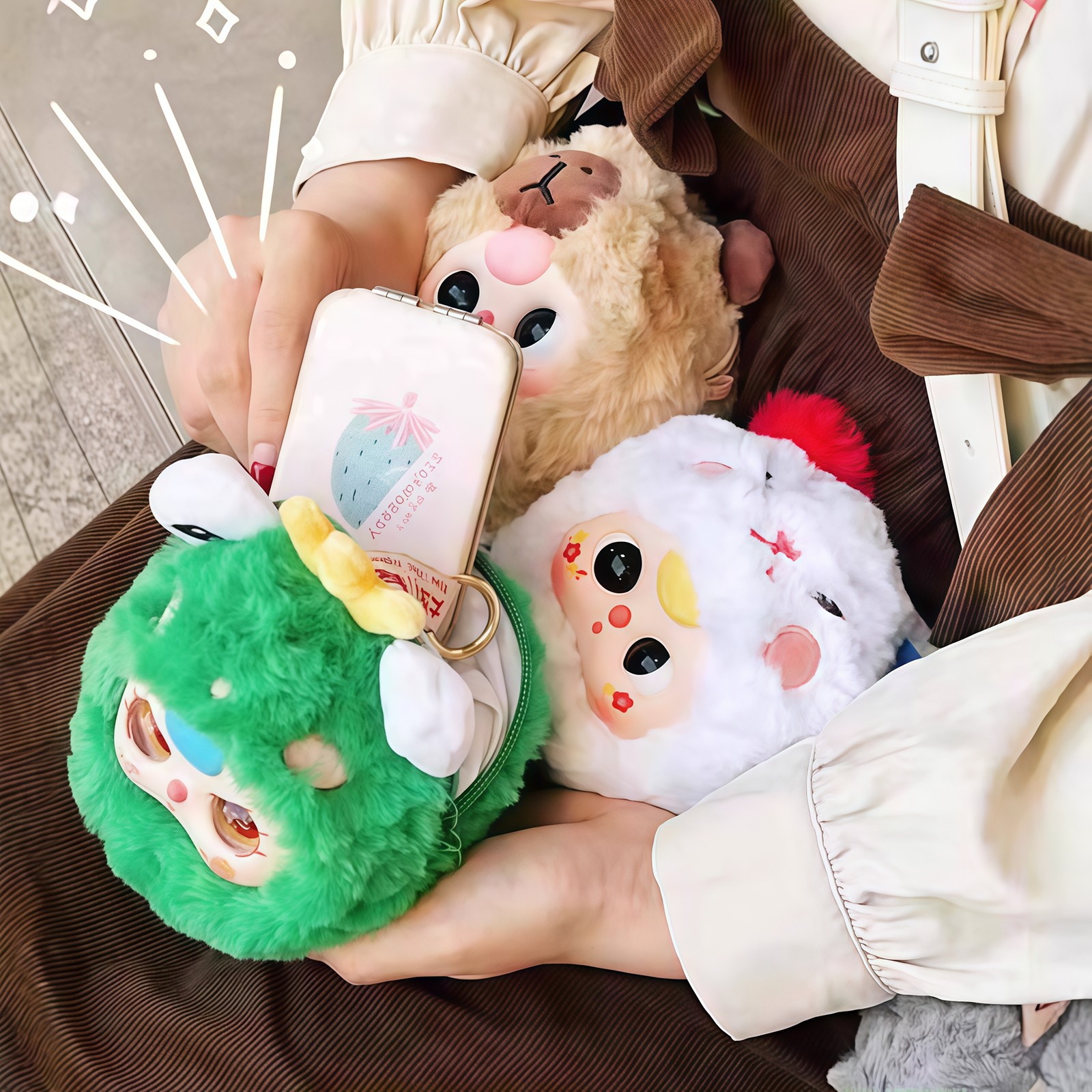 新作 Baby three ベイビースリー ファスナー付き収納ポーチ ① 新作