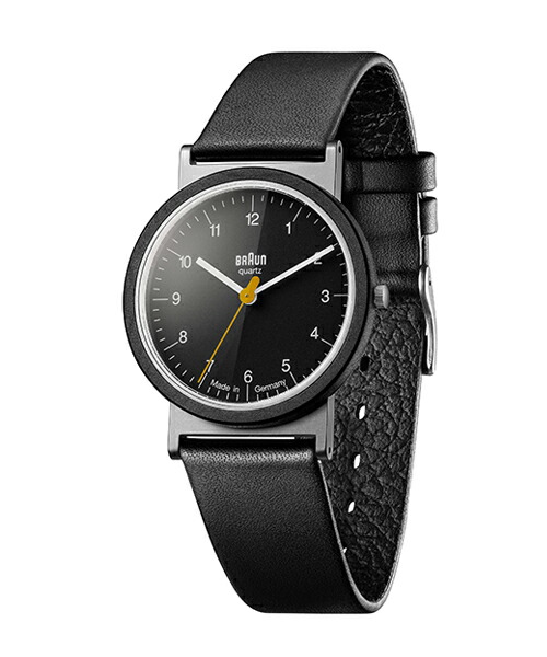 定め事品 BRAUN 赤銅色 ウオッチ メンズ レディース AW10 刷り直すひな形 黒いこと なめし革三尺帯