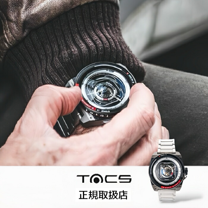 タックス TACS 腕時計 自動巻き 機械式 メンズ AUTOMATIC VINTAGE LENS III TITANIUM ヴィンテージレンズ チタニウム チタンベルトカメラ|HIBASIC