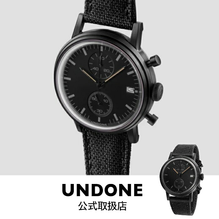 【1位獲得】アンダーン UNDONE 腕時計 メンズ Urban アーバン モダンブラック レザーベルト 革ベルト URB-MOD-BLK｜HIBASIC