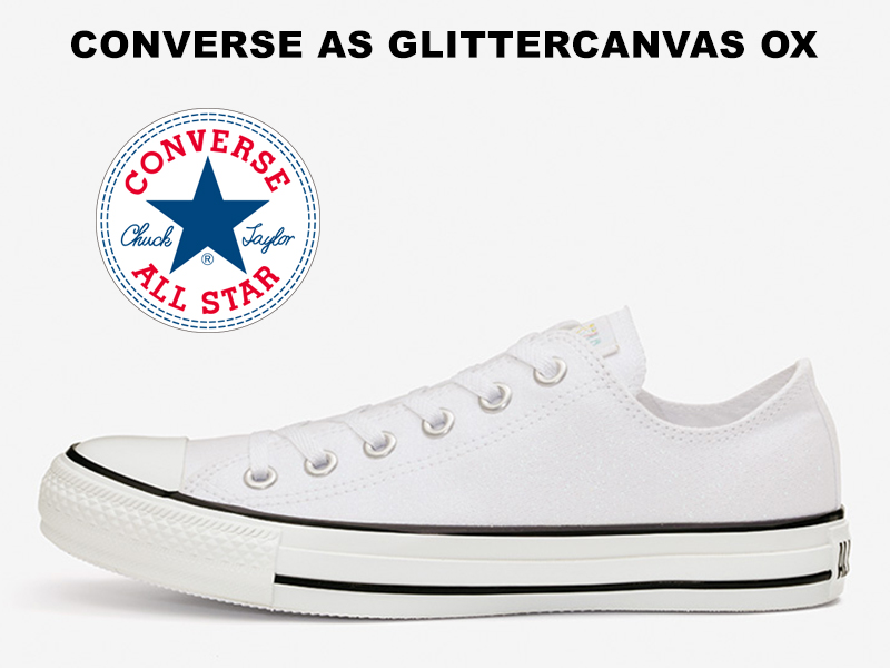 楽天市場 キラキラ光る ラメ入り コンバース オールスター グリッターキャンバス ローカット ホワイト 白黒converse All Star Glitter Canvas Ox White限定 レディース スニーカー 22 5 23 0 23 5 24 0 24 5 25 0 21春夏新作 Hi Fine