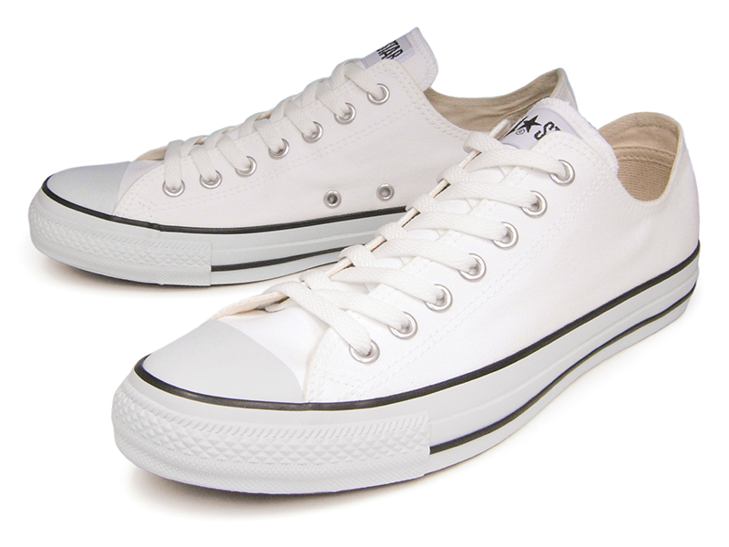 楽天市場 4 12再入荷 人気の白 黒ライン コンバース スニーカー オールスター Converse All Star Ox カラーズ ローカット ホワイト ブラック 白 黒 レディース メンズ キャンバス 送料無料 Hi Fine