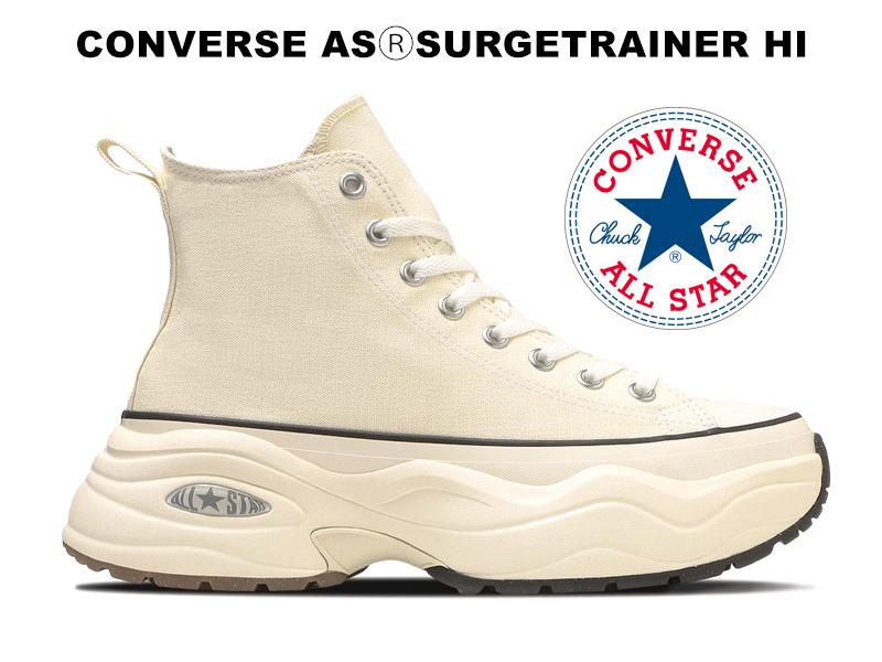 CONVERSE コンバース ロングスニーカー 裏地ボア オフホワイト　23cm CONVERSE コンバース ロングスニーカー 裏地ボア オフホワイト23cm