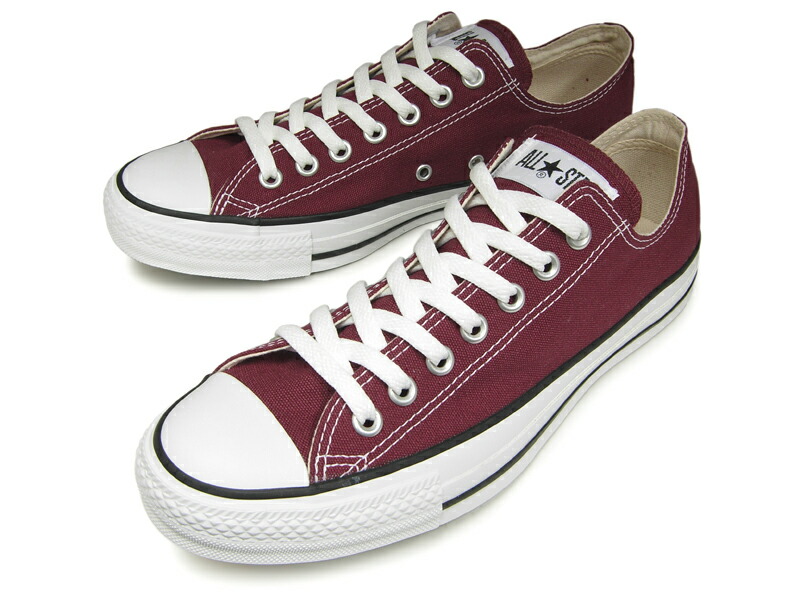 hi-fine: Converse low-frequency cut all-stars CONVERSE CANVAS ALL STAR OX MAROON Marron canvas 