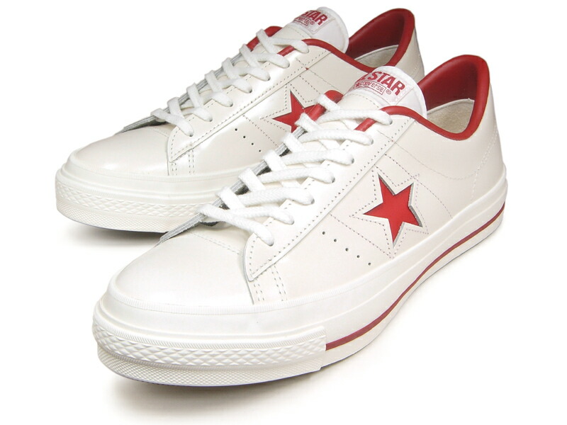 converse one star white leather