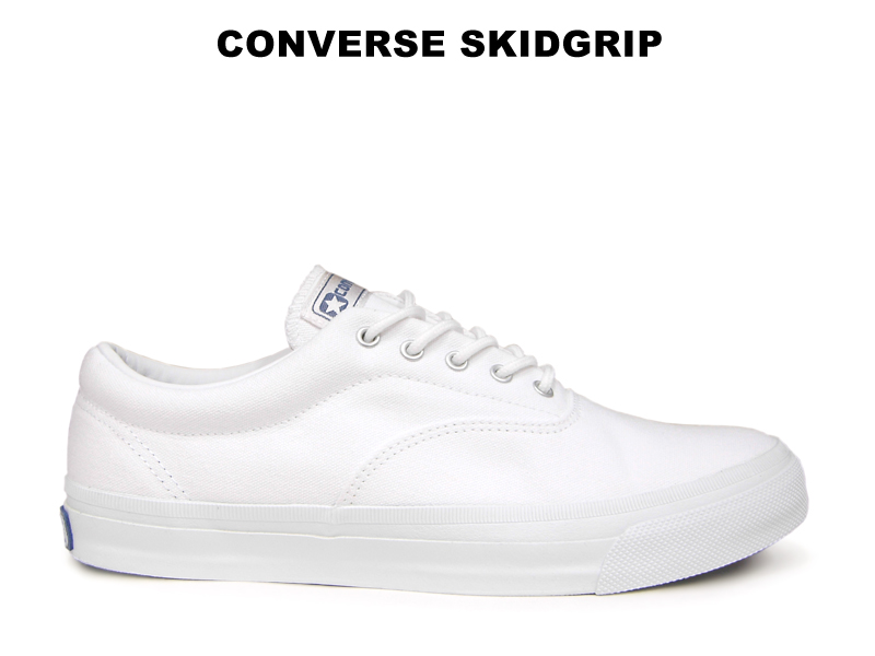 converse skidgrip white