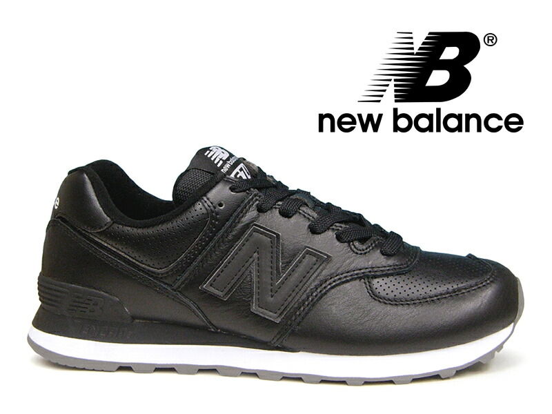 楽天市場 レザー 黒 New Balance Ml574 Snr ニューバランス