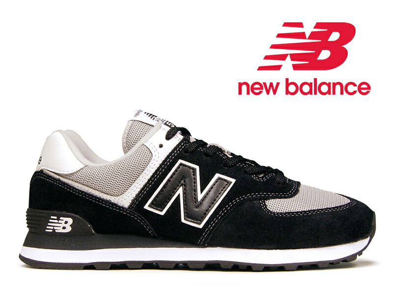 楽天市場 秋冬 新作 New Balance Ml574 Ssn Blackニューバランス ブラック レディース メンズ スエード メッシュ スニーカー 黒 国内正規品 Hi Fine