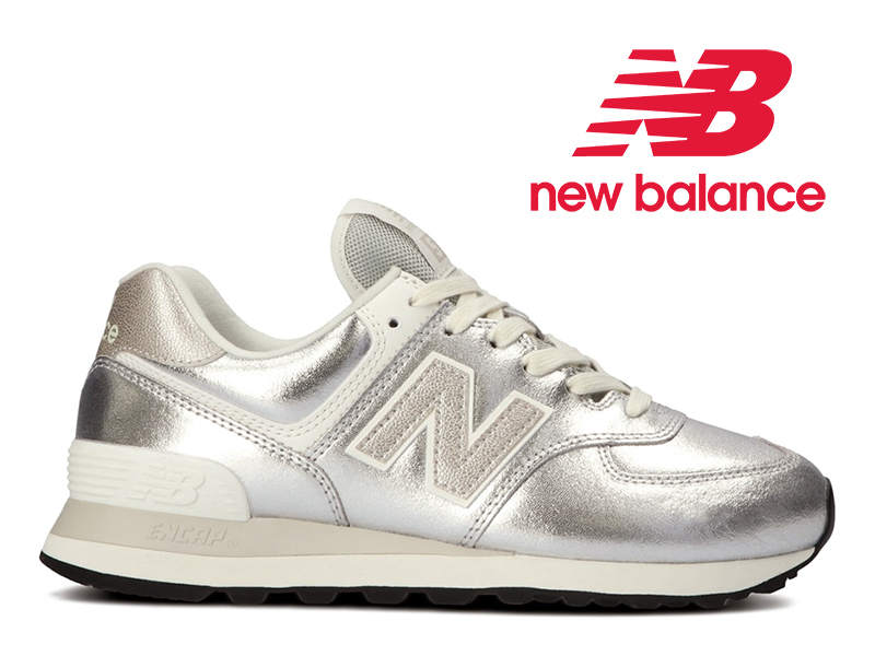 楽天市場 5 13再入荷 人気のレザーモデル ニューバランス 574 ホワイト シルバー レディース スニーカー 銀new Balance Wl574 Pr2 White Silver 国内正規品 Hi Fine