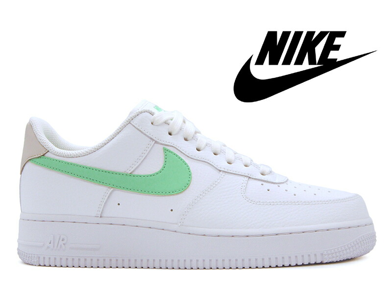 正規店仕入れの 楽天市場 ナイキ ウィメンズ エアフォース1 07 ローカット ホワイト グリーングロウ ライトボーン 白 緑 灰nike Wmns Air Force1 07 Lo White Green Glow Light Boneウィメンズ レディース メンズ スニーカー Hi Fine 美しい Danceofhope Com