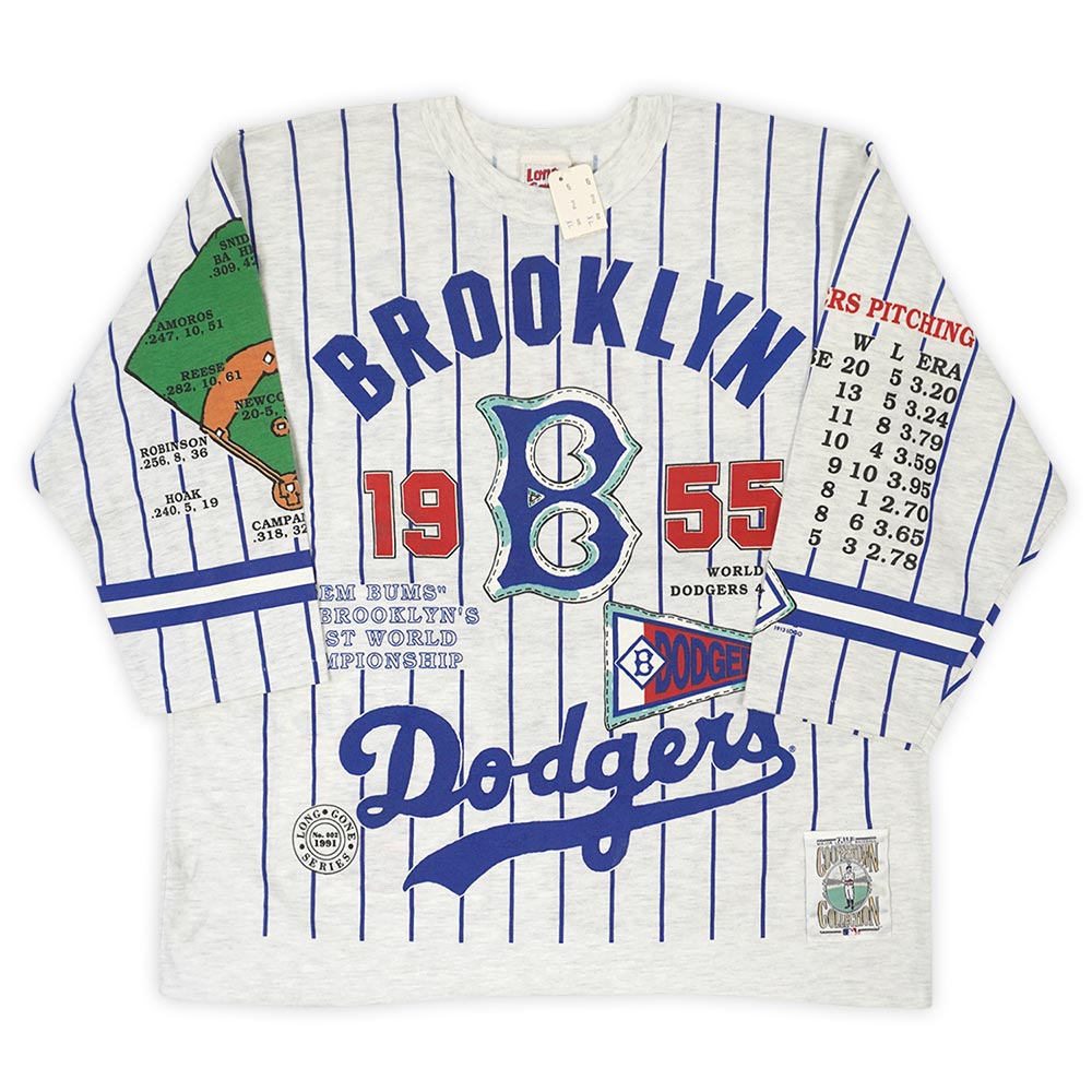 未使用 デッドストック 90s LONG GONE COOPERSTOWN COLLECTION BROOKLYN Dodgers ドジャース MADE IN USA アメリカ製 ヴィンテージ 古着 Tシャツ グレー XL【中古】｜Hi-smile 16,117円