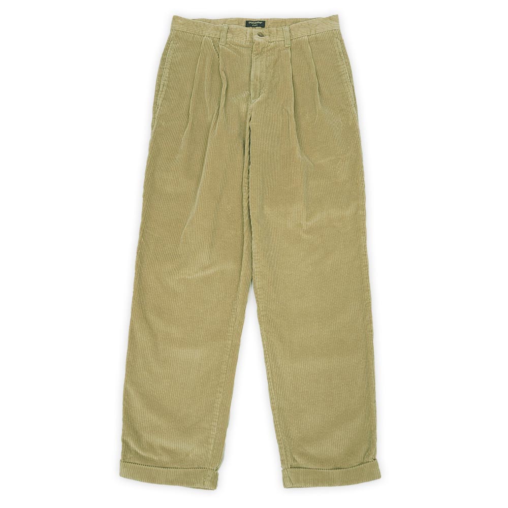 ドッカーズ DOCKERS 美品 90s 90年代 2タック 太畝コーデュロイトラウザー Levi's リーバイス傘下 定番 USA ヴィンテージ アメリカ 古着 メンズ ズボン パンツ ベージュ W32 L32【中古】