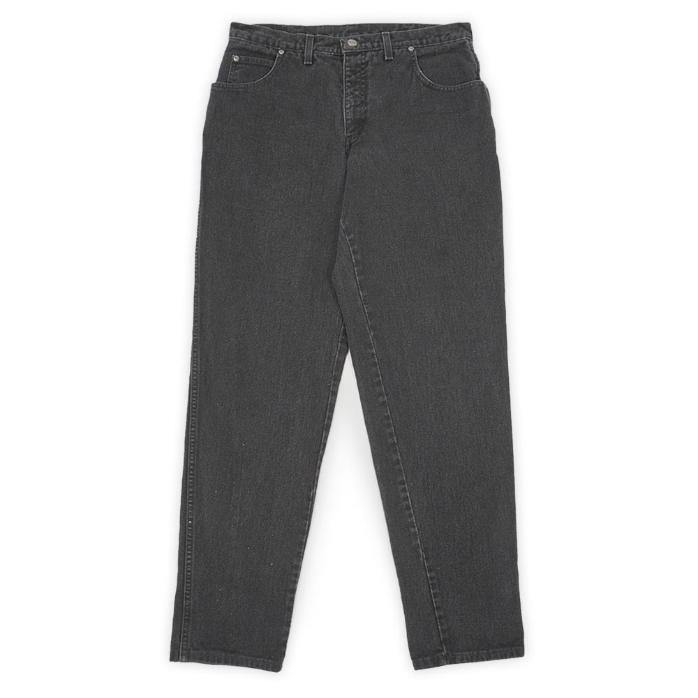 ランズ挙げ句の果て LANDS\u0027 END 90s 90年月日 ブラックデニムパンツ デニム テーパードストレート MADE IN USA 年寄りの ヴィンテージ 亜米利加 古着 メンズ ズボン ズボン下 黒 W34【中古】